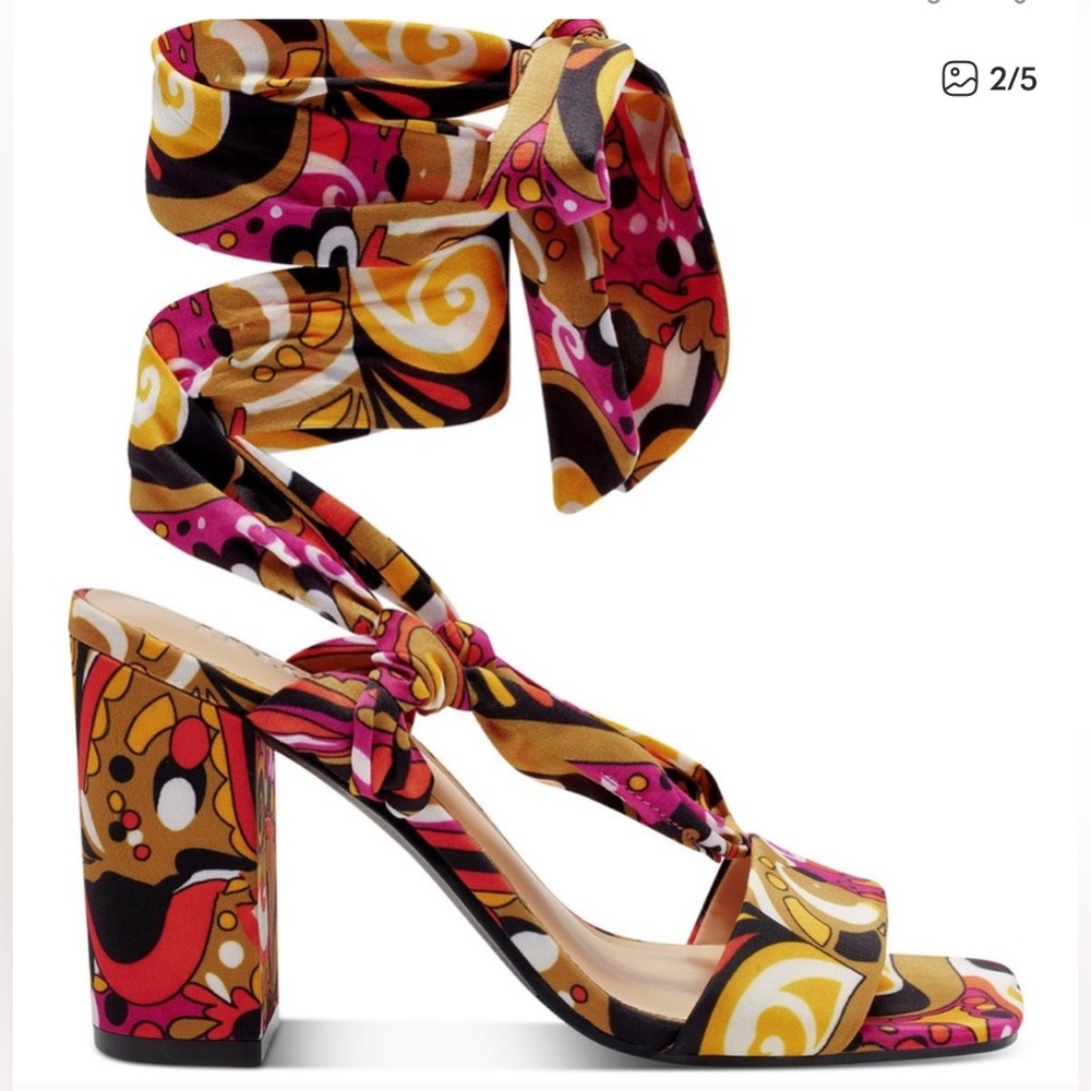 FREE WITH BUNDLE INC by Macys Colorful Women's Block Heel Sandals